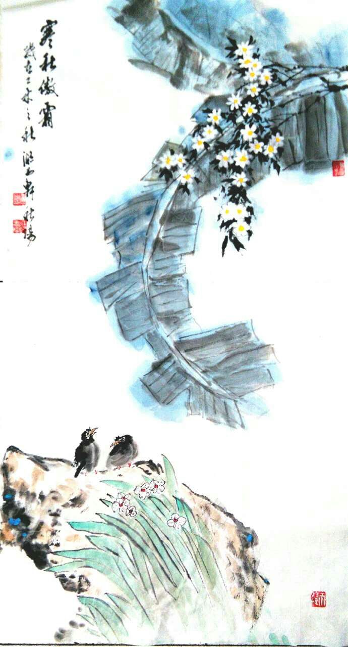 翰墨丹青秋阳红:王恩芳字秋阳,男,山东金乡人,早年受业于当代著名书画